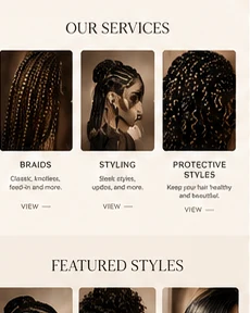 Sample hairstyle design visual