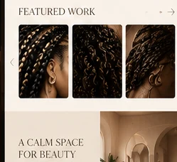 Sample hairstyling design visual